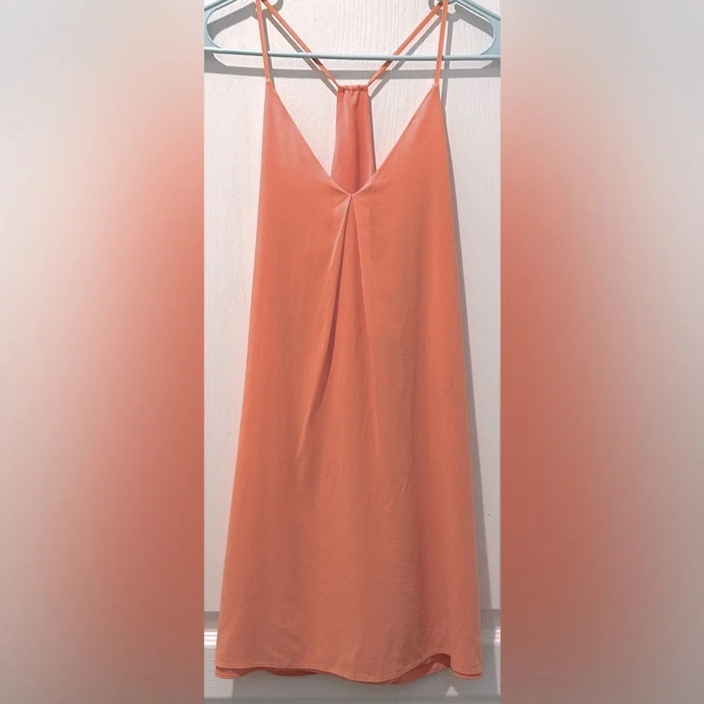 REVOLVE | Alice + Olivia Sleeveless Fierra Mini Cami Dress in Coral